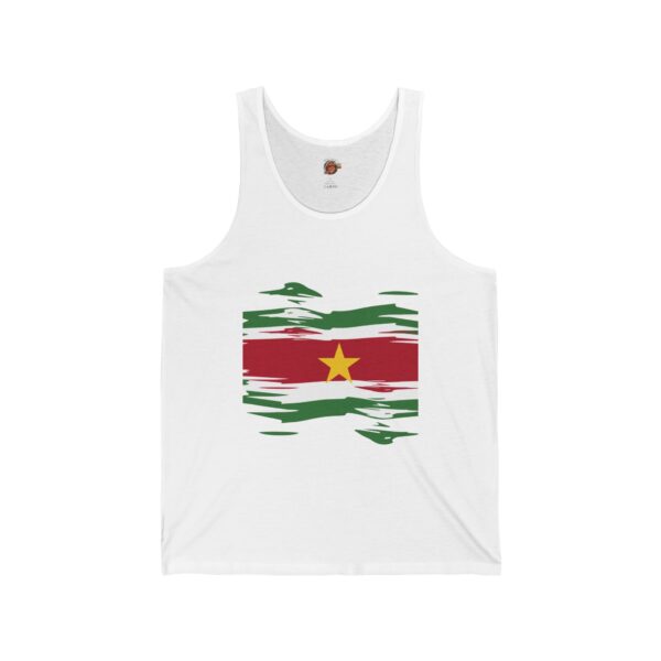 Surinamese Flag Unisex Jersey Tank – Celebrate Your Heritage in Style