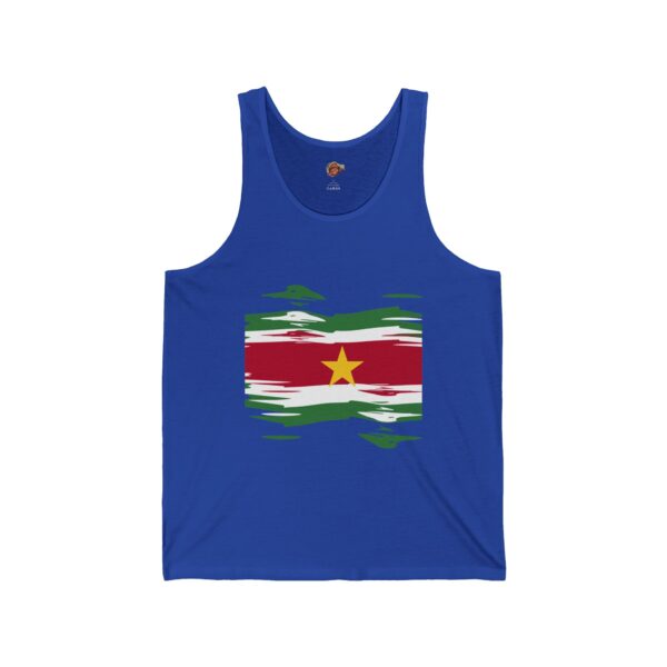 Surinamese Flag Unisex Jersey Tank – Celebrate Your Heritage in Style - Image 11