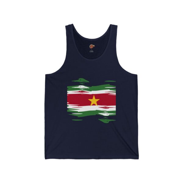 Surinamese Flag Unisex Jersey Tank – Celebrate Your Heritage in Style - Image 13