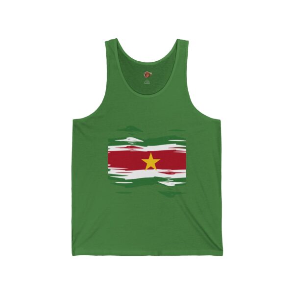 Surinamese Flag Unisex Jersey Tank – Celebrate Your Heritage in Style - Image 7