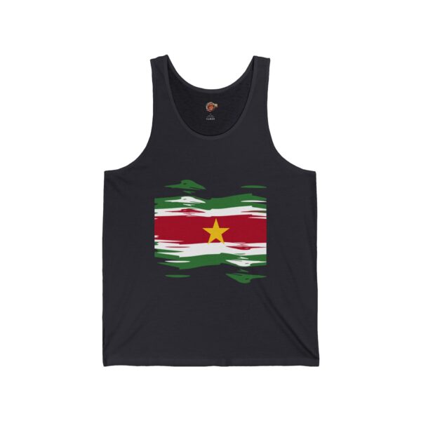 Surinamese Flag Unisex Jersey Tank – Celebrate Your Heritage in Style - Image 5