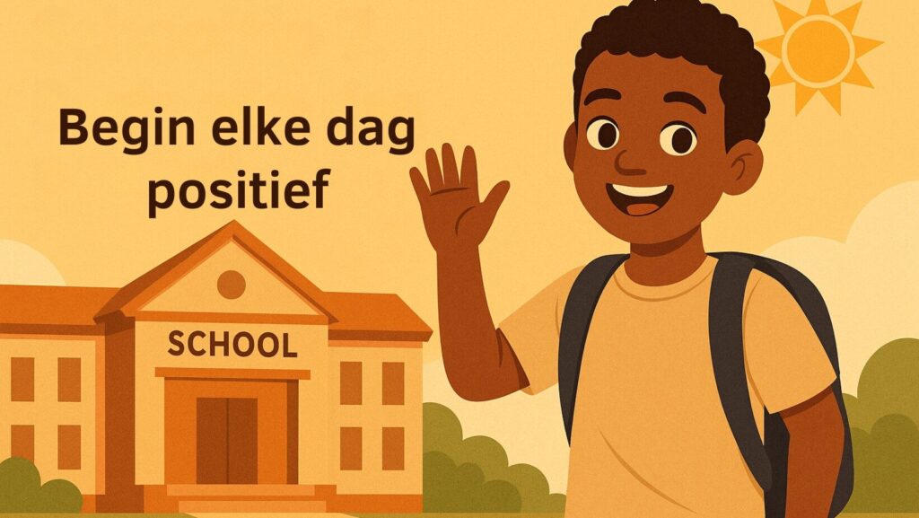 Schooltip 7. Begin elke dag positief 🌞