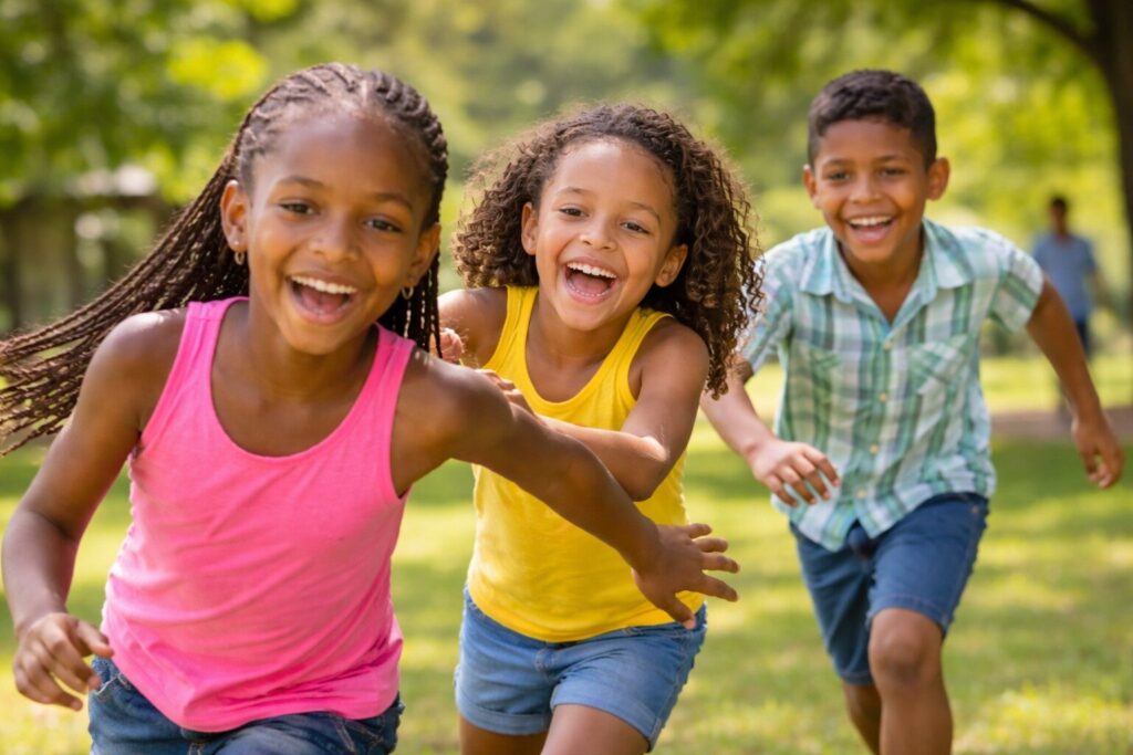Kinderen aan het spelen