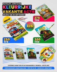 Kleurrijke Vakantie Actie | Kinderboeken voor alle leeftijden in Suriname